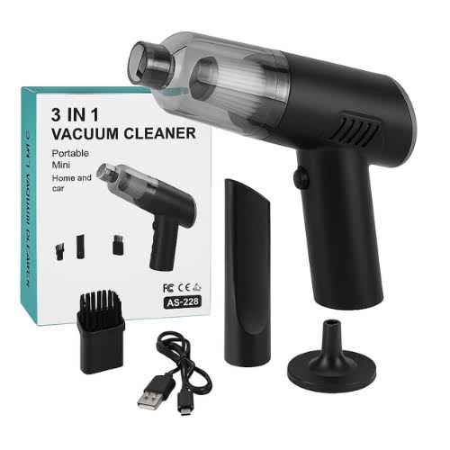 3 in 1 Car Mini Vacuum Cleaner with Blower